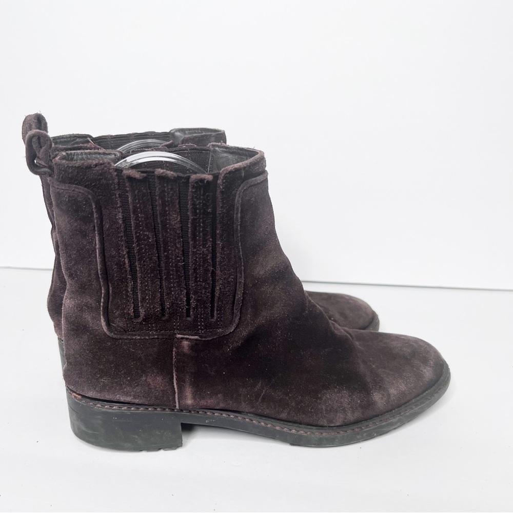 Via Spiga Erisa Chelsea Suede Brown Boots Size 6 Women’s